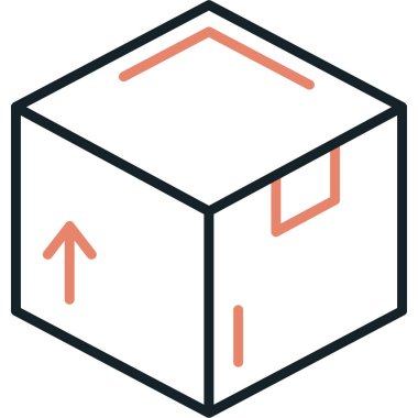 Kutu Simgesinin Vektör illüstrasyonu