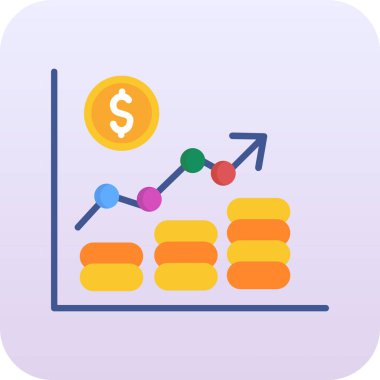 Bir grafiğin vektör illüstrasyonu