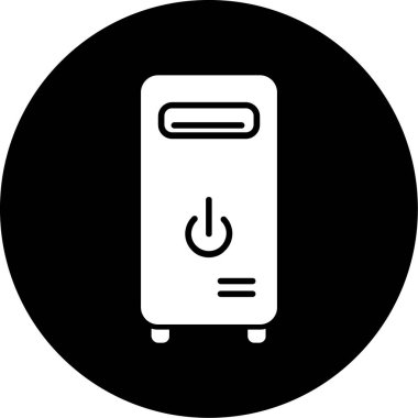 Pil. Web simgesi basit illüstrasyon