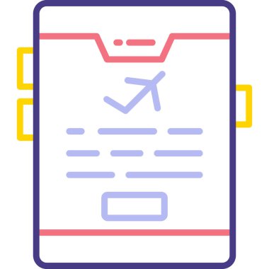 kontrol listesi web renk vektörü simgesi