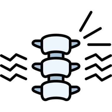 Çizgi film simgesinin vektör illüstrasyonu