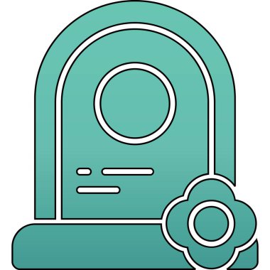 Şirin bir çizgi film simgesinin vektör çizimi