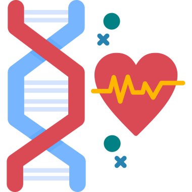 kalp ve sağlık ikonu vektör tasarımı