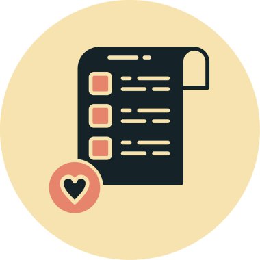 Belge. Web simgesi basit illüstrasyon