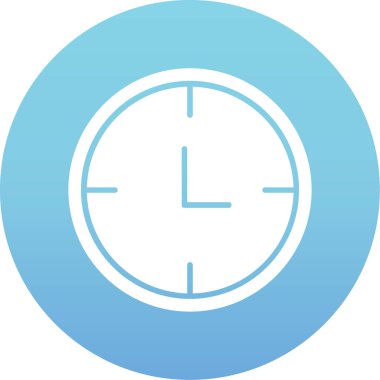 Alarm saati dairesel simgesi rozet biçiminde