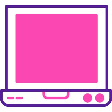 Bilgisayar. Web simgesi basit illüstrasyon