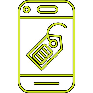 Telefon vektör çizim tasarımlı akıllı telefon