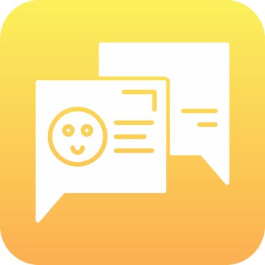 Beyaz arkaplanda özet biçiminde sohbet ikonu izole edildi. ileti sembolü