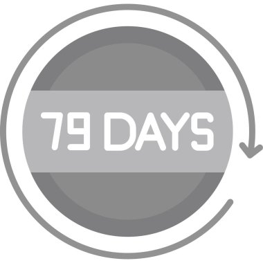 Sol simgenin günleri. bu düz simge sembolü.