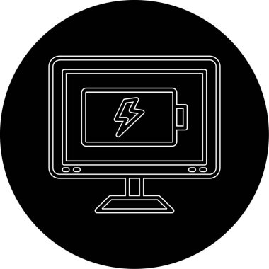 dizüstü bilgisayar simgesi, vektör illüstrasyonu