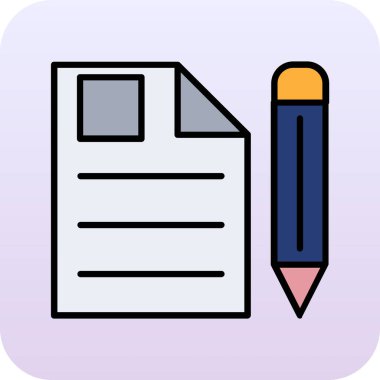 bir arkaplanda belge simgesi izole edildi