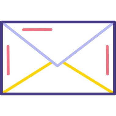 zarf simgesi vektör illüstrasyonu