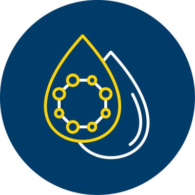 Eşsiz su damlası vektör çizgisi simgesi