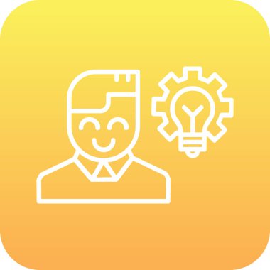 Bir dişli simgesinin vektör illüstrasyonu