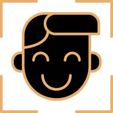 avatar erkek kişi simgesi - özet biçimi