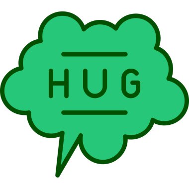 Çizgi film çıkartması. Mutlu kelime.