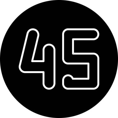 45 kabartma simgesi