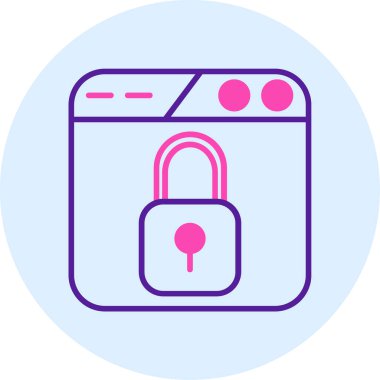 güvenli simge vektör illüstrasyonu