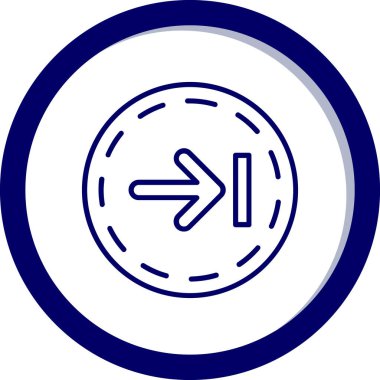 ok simgesi vektör illüstrasyonu