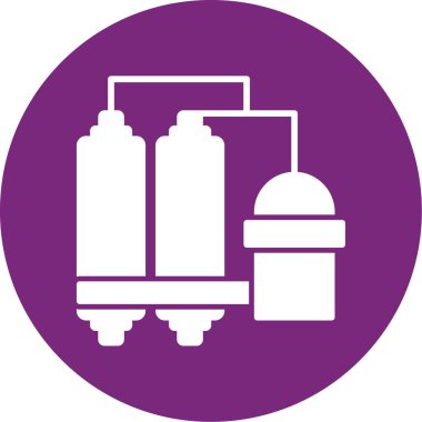 gaz vektör simgesi modern basit illüstrasyon