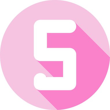 Sekiz numaralı simge, basit vektör illüstrasyonu