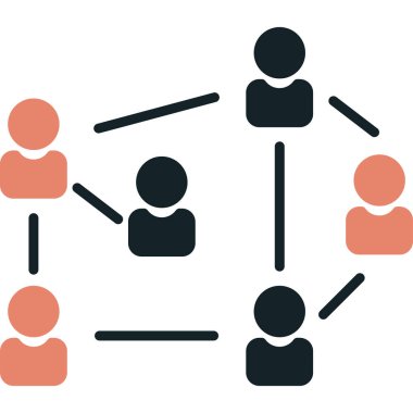 İş insanları vektör simgesi modern basit tasarım