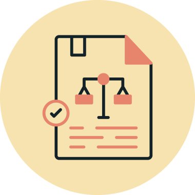 belge simgesi vektör illüstrasyonu