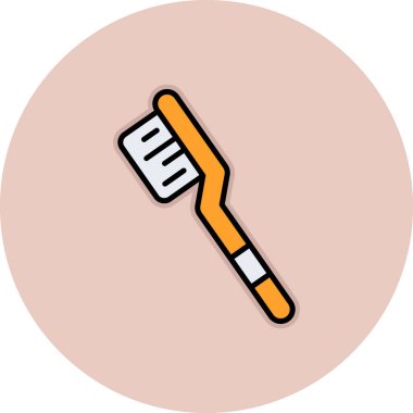 Diş fırçası simge vektör çizim