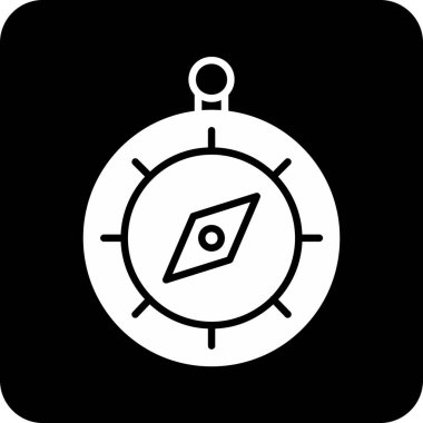 pusula simgesi, vektör illüstrasyonu