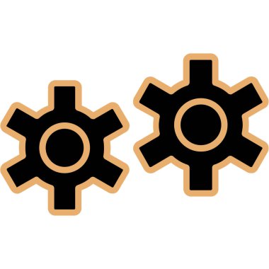 Vites simgesi. düz biçim