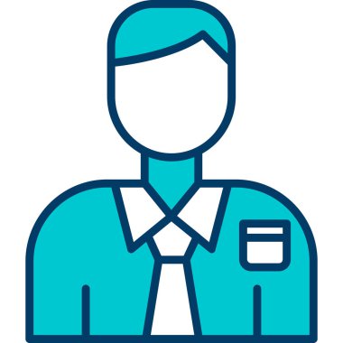 Bir adamın vektör illüstrasyonu