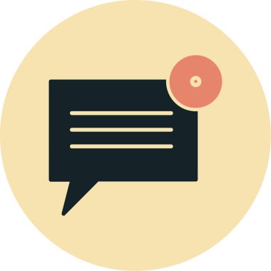 Sohbet simgesi vektör illüstrasyonu