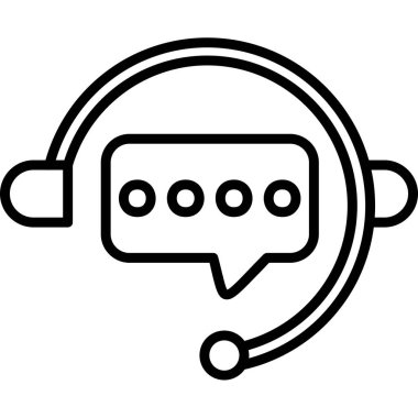 Sohbet simgesi vektör illüstrasyonu