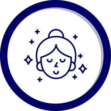 Tatlı bir kızın vektör çizimi