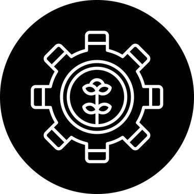 Dişliler. Web simgesi vektör illüstrasyonu