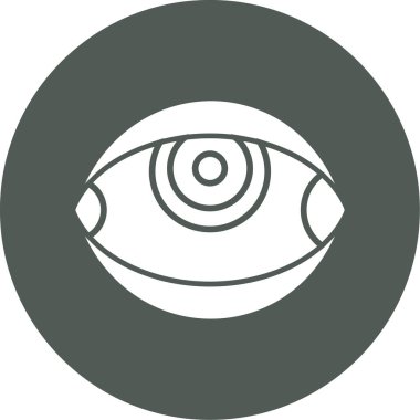 Göz. Web simgesi basit illüstrasyon