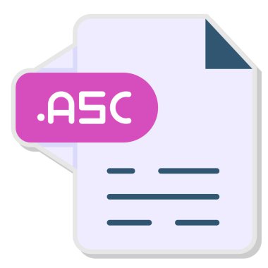 dosya biçimi simgesi, vektör illüstrasyonu