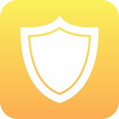 Kalkan simgesi vektörü. resimleme