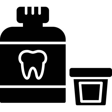 Diş simgesi, vektör illüstrasyonu