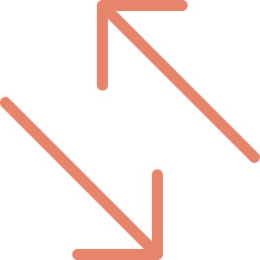 ok yönü simgesi ana hat biçiminde