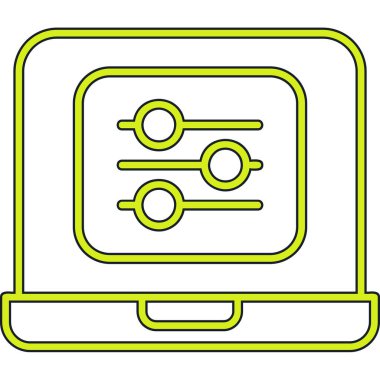 bilgisayar simgesi vektör illüstrasyonu