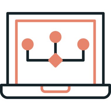 ağ paylaşım simgesi çizimi