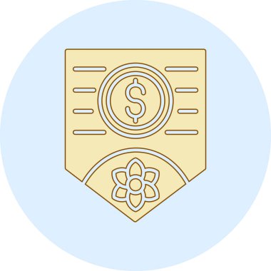 Dolar madeni para simgesi, taslak biçimi