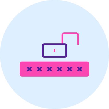 Modern b 'nin vektör illüstrasyonu eksik simgesi