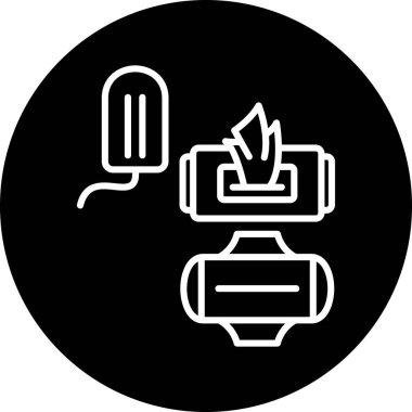 Vektör yangın söndürücü Simgesi Simgesi