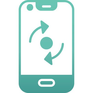 ok simgesine sahip akıllı telefon