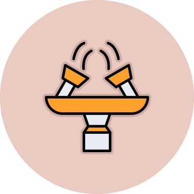 Çizgi film simgesinin vektör çizimi