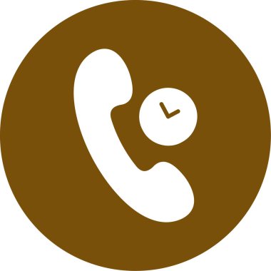 Bir çağrı simgesinin vektör illüstrasyonu