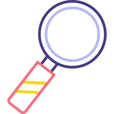 Büyüteç simgesi. Basit resimleme