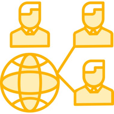 şebeke. Web simgesi basit illüstrasyon